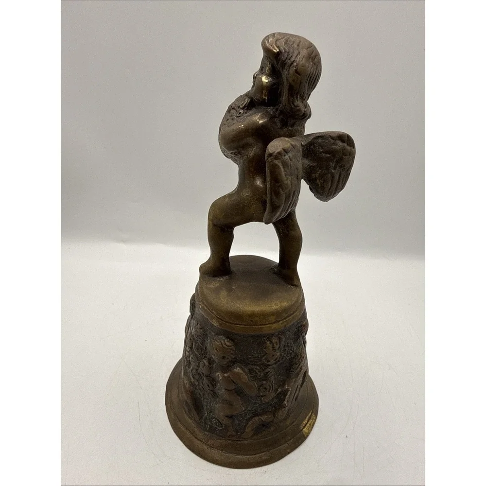 Clifton Forge Vintage‎ Solid Brass Cherub Bell Rare